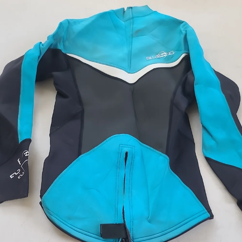 Billabong Kids Teal and Black Rashguard